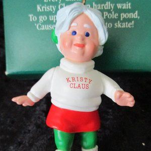 Vintage NIP 1989 Hallmark Keepsake Ornament "Kristy Claus"